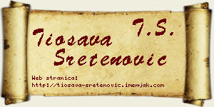 Tiosava Sretenović vizit kartica